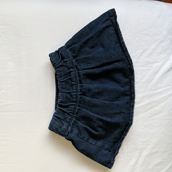 vintage old navy pleated dark wash denim skort 18-24 months baby girl - Picture 6 of 6